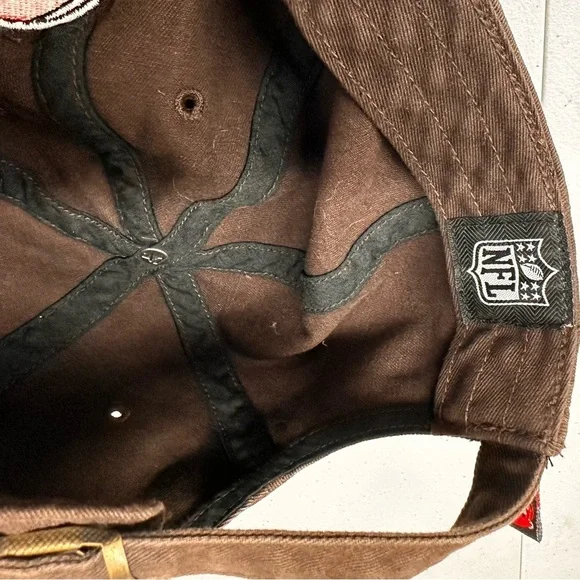 ‘47 NFL Cleveland Browns Clean Up Dad Hat Adjustable Strapback Hat - Picture 6 of 7